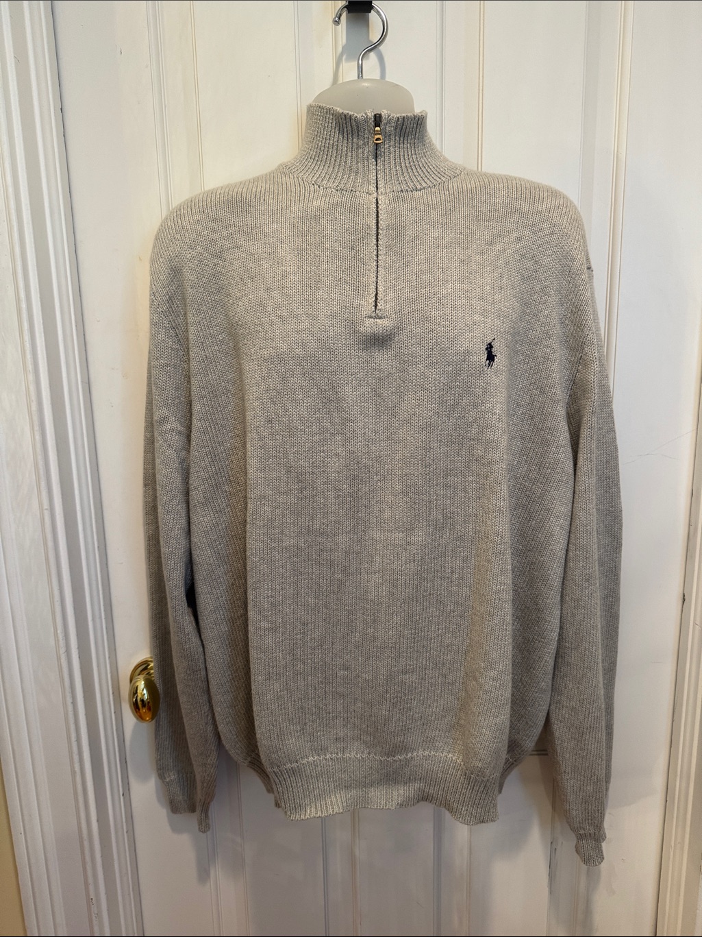 Ralph Lauren Nwt Gray Cotton Sweater